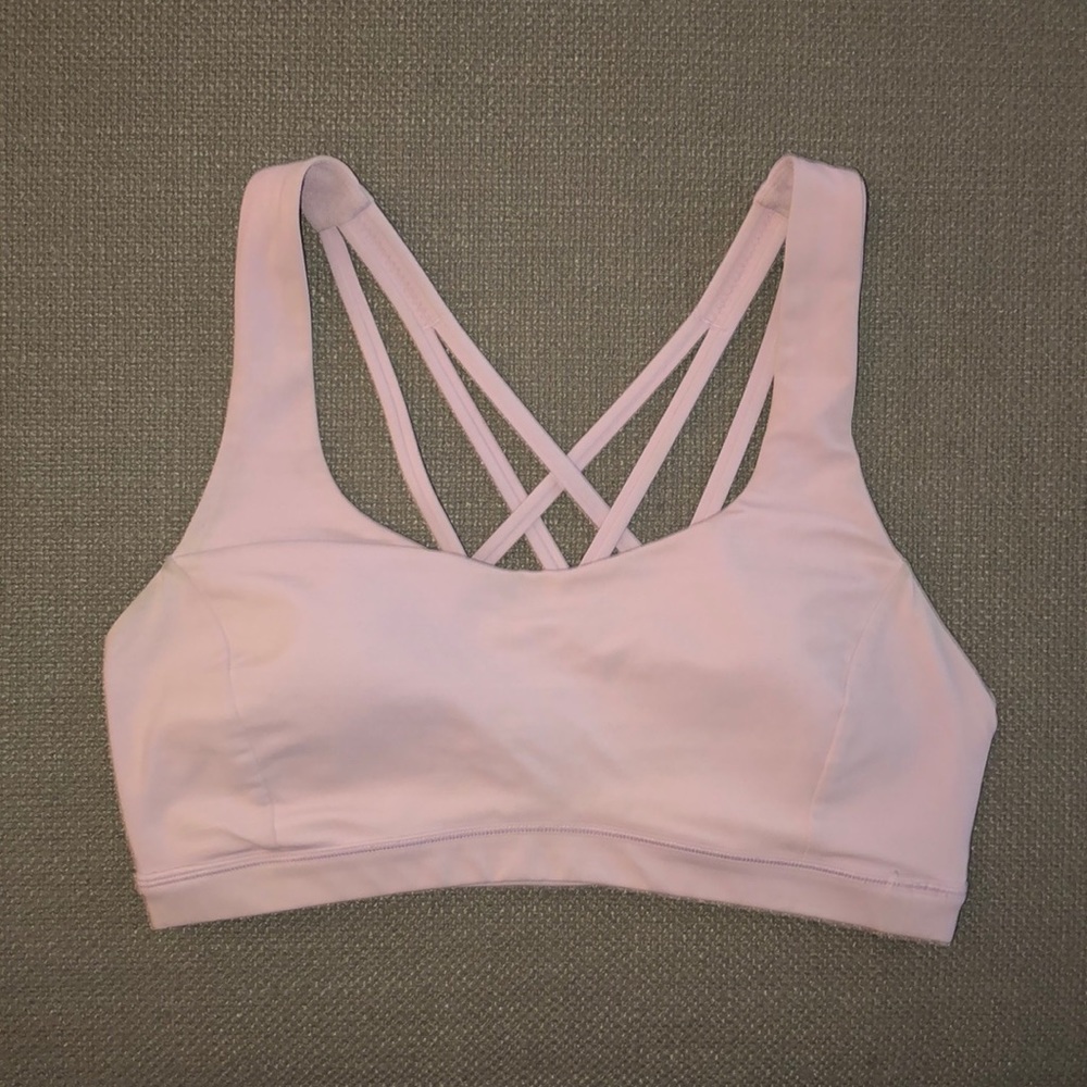 Lululemon Criss cross sports bra size 6 lavender